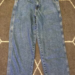Full Blue Carpenter Utility Mens 34 X 30 Blue Work Jeans